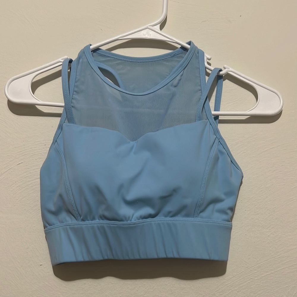 Blue nvgtn sports bra